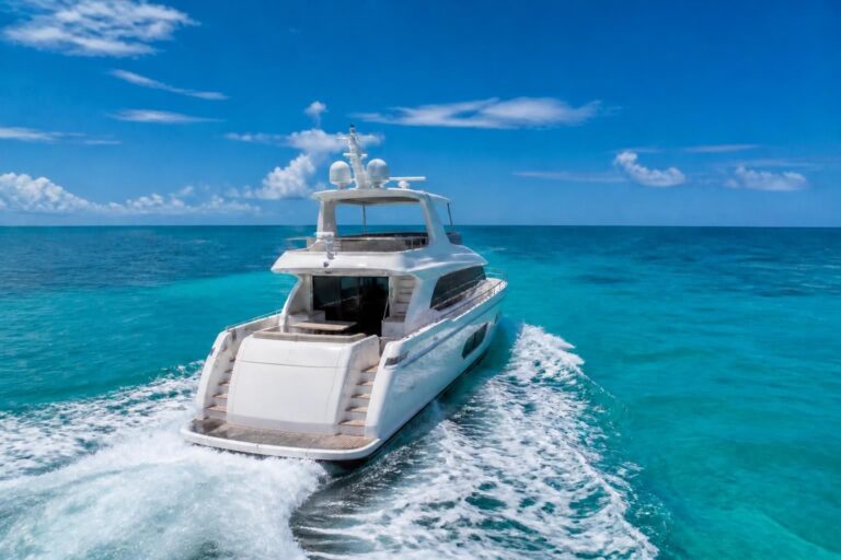 Bahamas yacht preparation with a yacht cruising from Fort Lauderdale